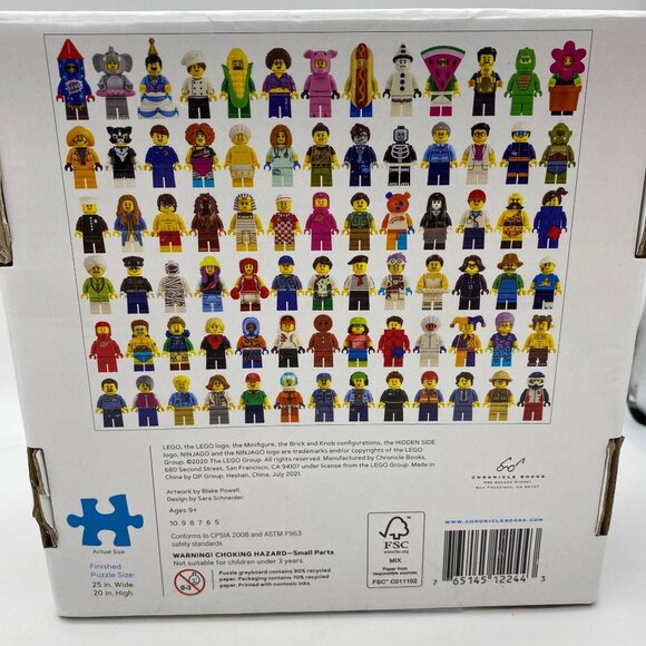 Lego Minifigure puzzle 1000 pieces sealed 25"x20" - Picture 5 of 7